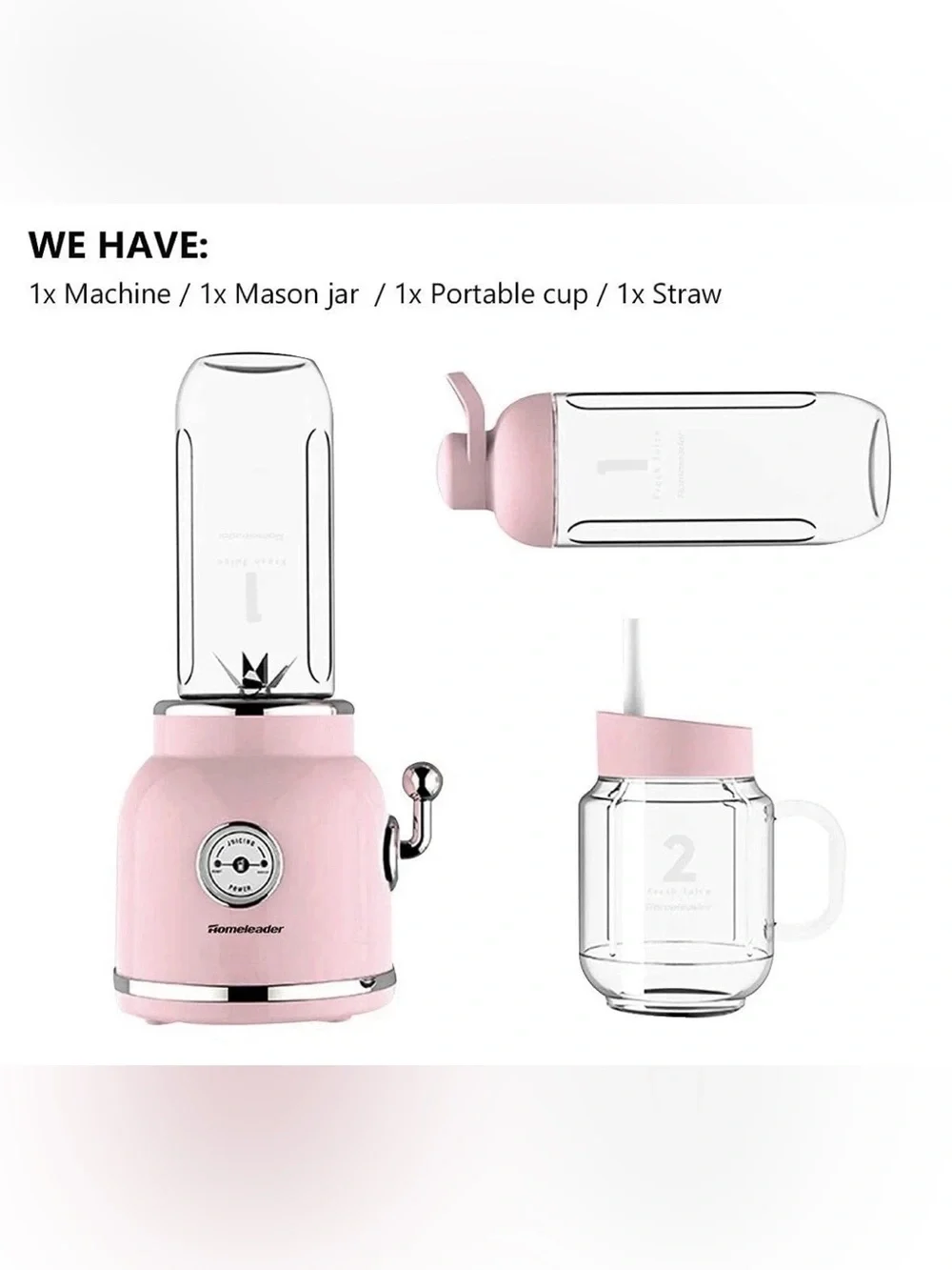 Personal Blender Maker For Shakes And Smoothies With 20.3 Oz Travel Cup And Lid